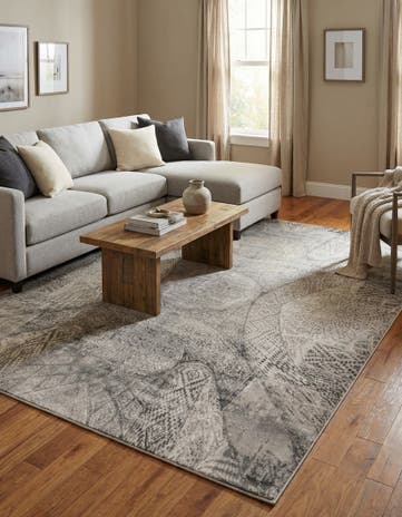 Dark Gray Monte Carlo Rug