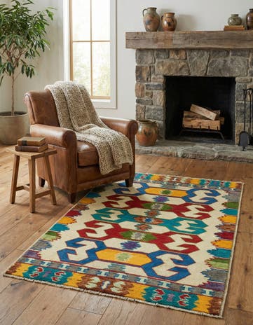 3' 5 x 5' 2 Hand Knotted Balouch Rug
