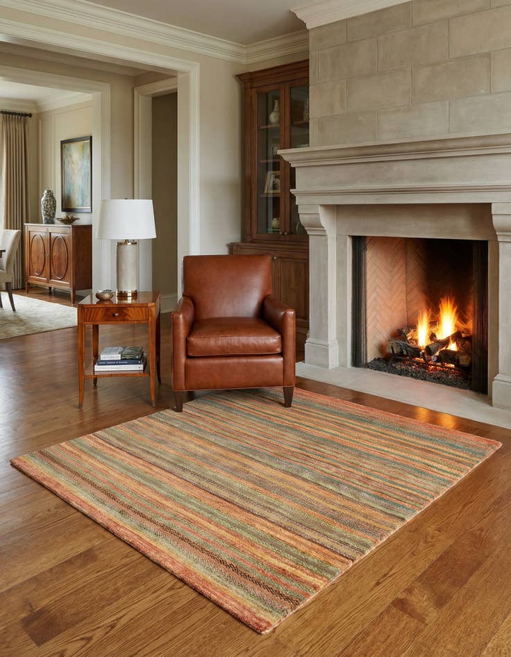 Detail image of 4' x 4' 8 Juma Wool Square Rug