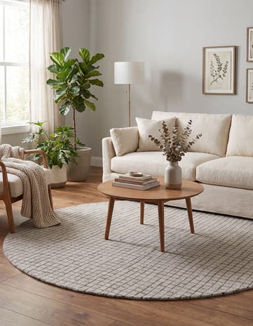 8' x 8' Heritage Line Wool Round Rug