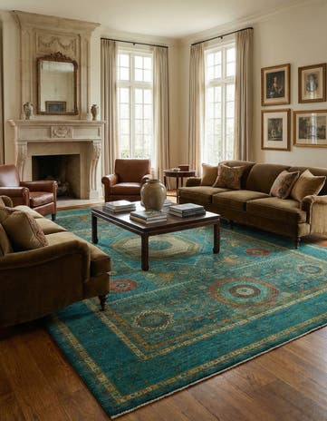 12' x 17' 7 Hand Knotted Mamluk Ziegler Oriental Rug