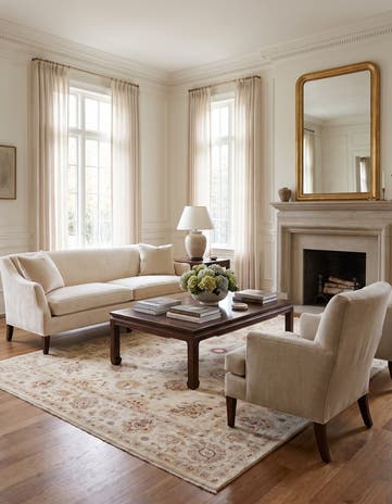 6' 11 x 9' 9 Hand Knotted Ziegler Rug