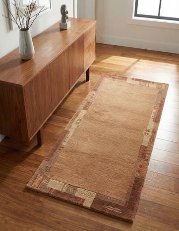 2' 4 x 4' 7 Hand Knotted Nepal Wool Rug