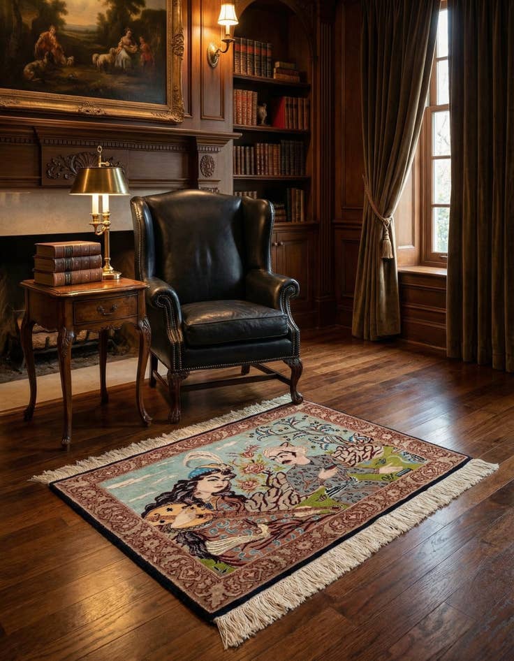 Detail image of 2' 7 x 3' 2 Lahour Rug