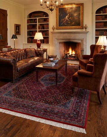 6' 6 x 9' 10 Hand Knotted Bidjar Wool Rug