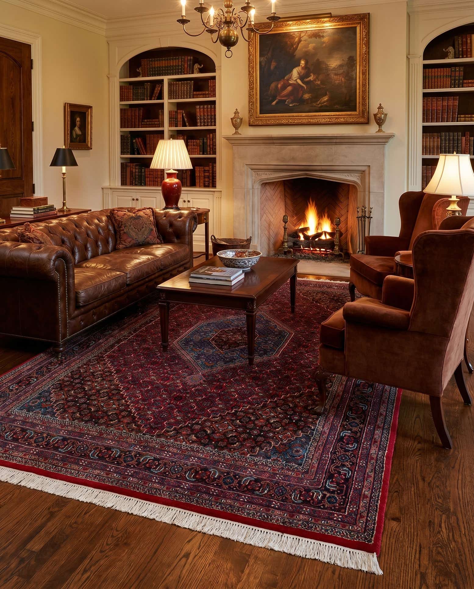 6' 6 x 9' 10 Hand Knotted Bidjar Wool Rug