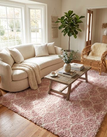 10' x 13' Lattice Shag Rug