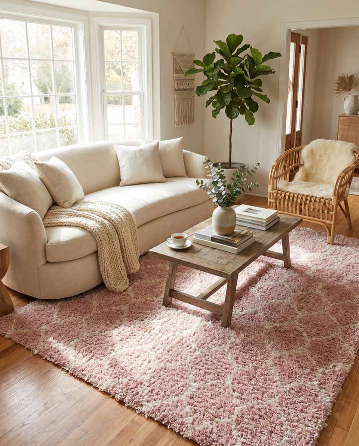 10' x 13' Lattice Shag Rug