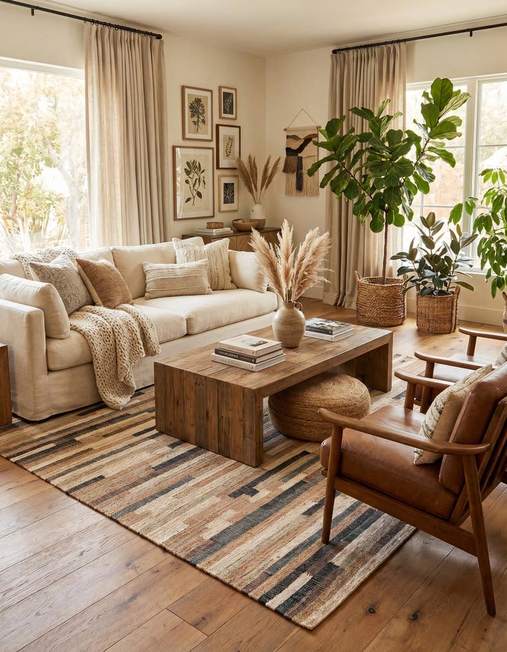 Detail image of 9' x 12' Hand Woven Kala Handwoven Jute Rug