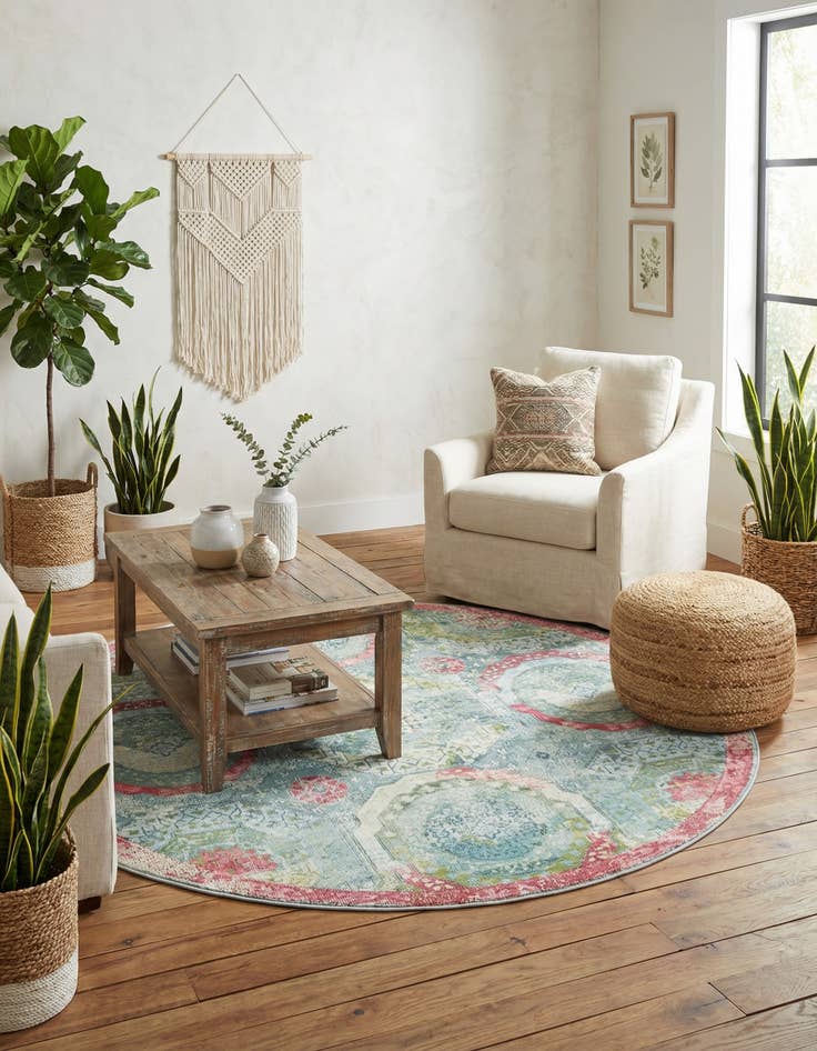 Detail image of 5' 5 x 5' 5 Santiago Round Rug