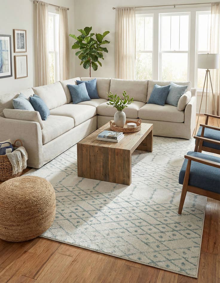 Detail image of  10' x 14' Paxon Trellis Rug