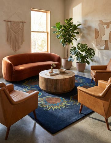7' 5 x 7' 6 Luna Square Rug