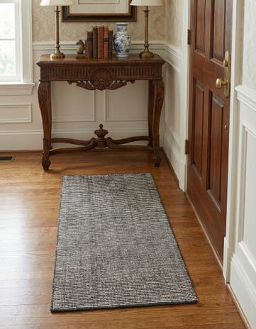 2' x 4' 1 Hand Woven Jill Zarin English Manor Farmhouse Wool Runner Rug