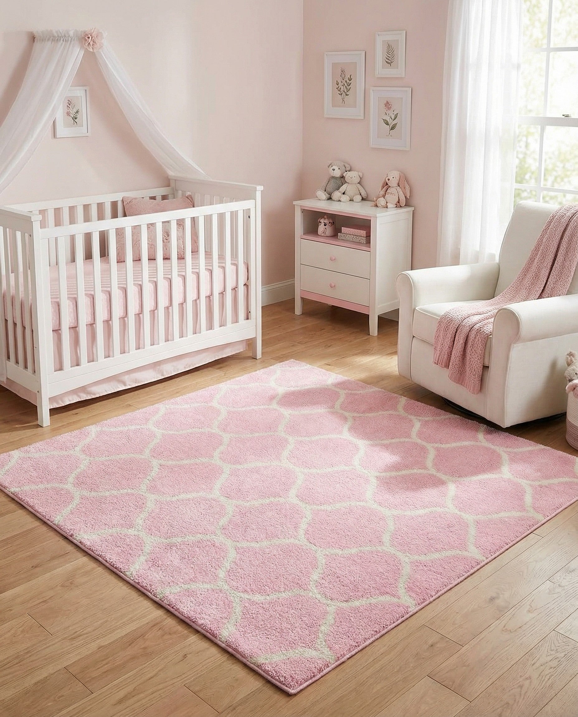 6' x 6' Trellis Frieze Square Rug