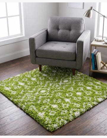 3' x 3' Moroccan Trellis Shag Square Rug