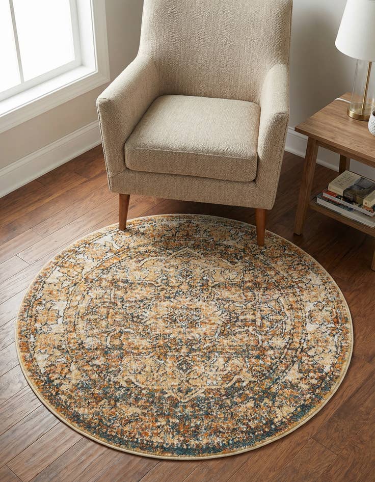 Detail image of 3' 3 x 3' 3 Isabella Round Rug