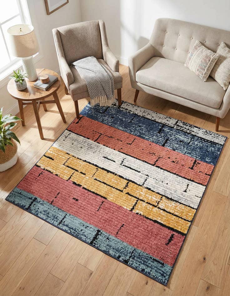 Detail image of 5' 3 x 5' 3 Tagine Square Rug