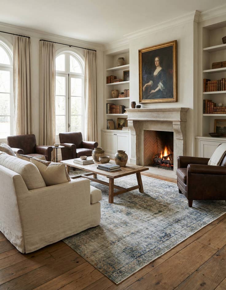 Detail image of 9' 7 x 12' 9 Hand Knotted Ultra Vintage Wool Rug