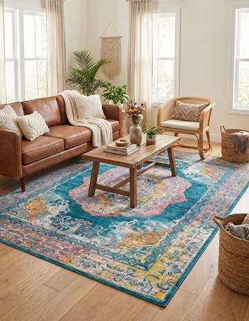 Turquoise Amulet Rug
