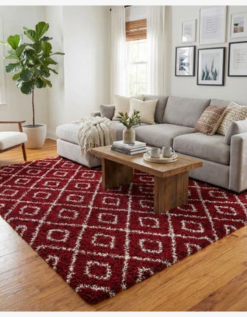 7' 10 x 7' 10 Trellis Shag Square Rug