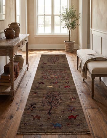 2' 9 x 11' 3 Hand Knotted Ariana Ziegler Runner Rug