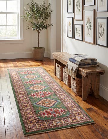 2' x 6' Hand Knotted Kazak Runner Rug