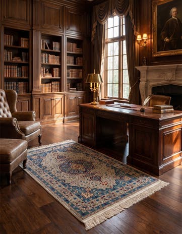 2' 9 x 4' 7 Hereke Silk Rug