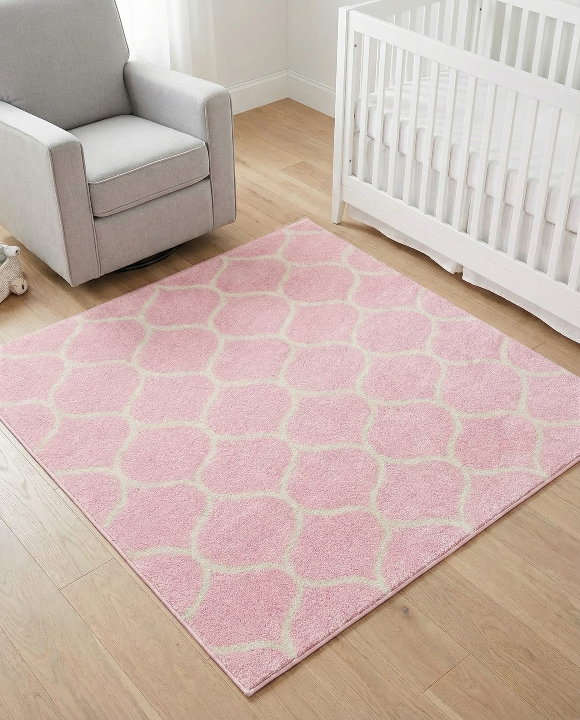 4' x 4' Trellis Frieze Square Rug