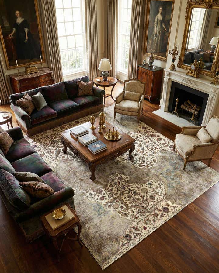 9' 3 x 11' 11 Vintage Royal Wool Rug