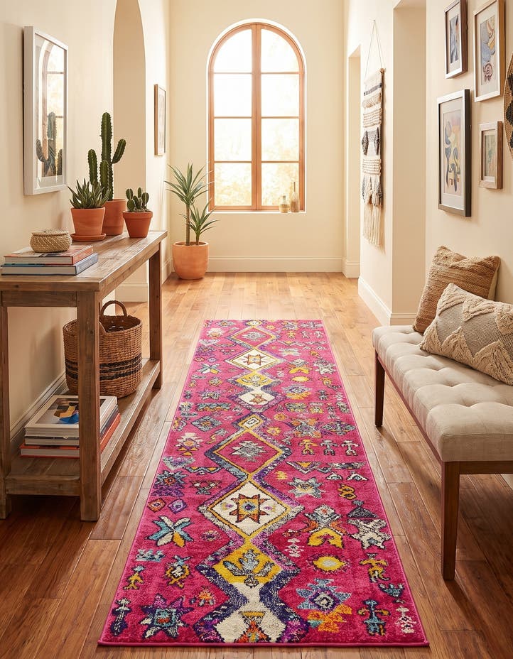 2' 7 x 10' Washable Mesa Runner Rug