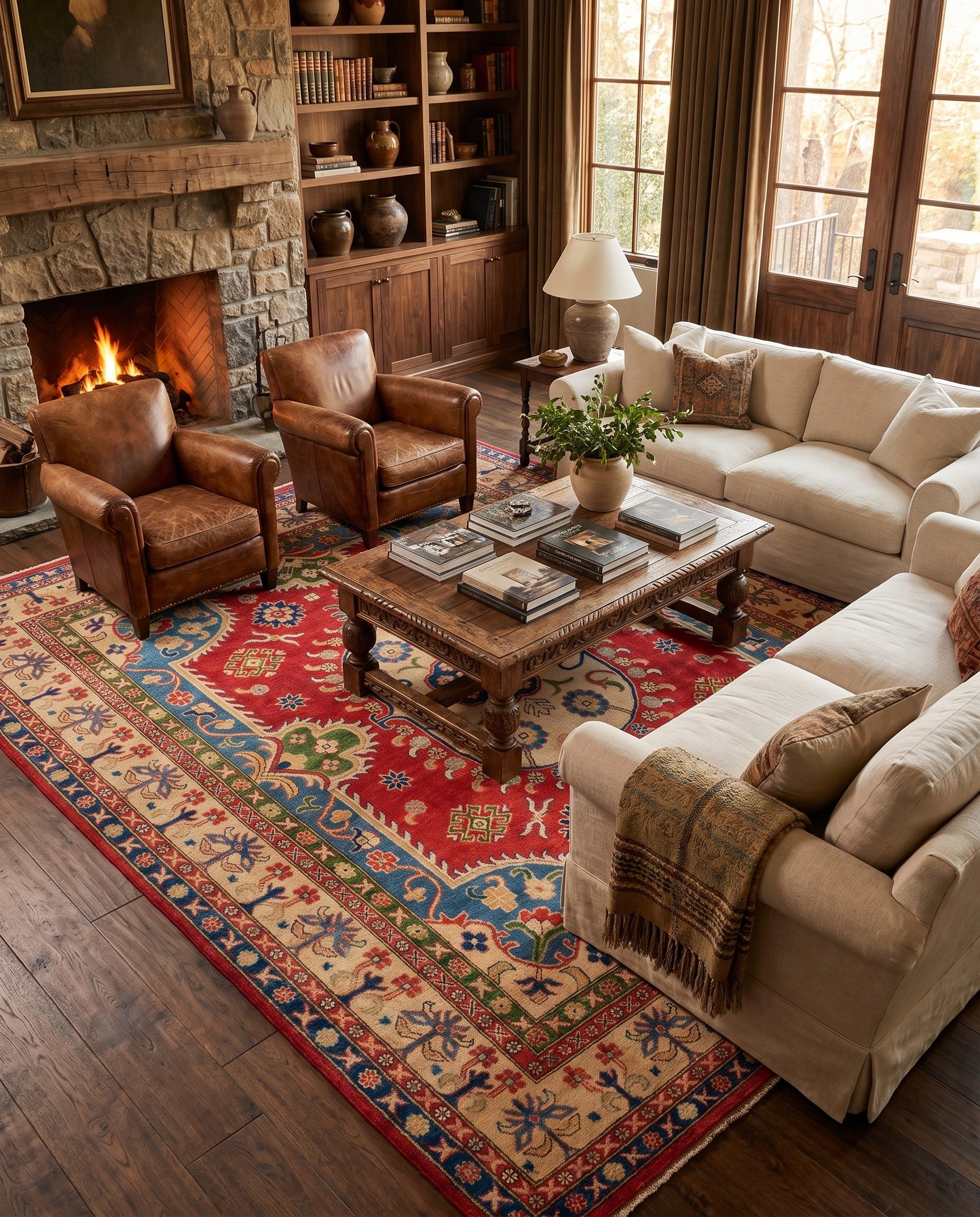 7' 10 x 10' 3 Hand Knotted Kazak Rug