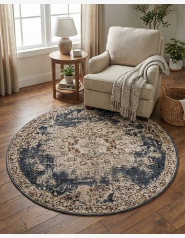 4' x 4' Eliza Round Rug
