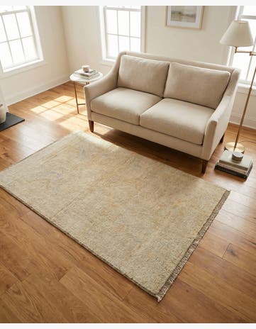 3' 2 x 5' 3 Hand Knotted Oushak Wool Rug