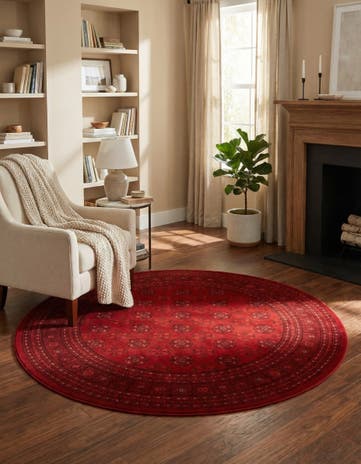 6' 1 x 6' 1 Bokhara Round Rug