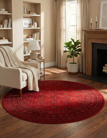 6' 1 x 6' 1 Bokhara Round Rug