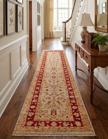 2' 10 x 11' 10 Hand Knotted Peshawar Ziegler Runner Rug