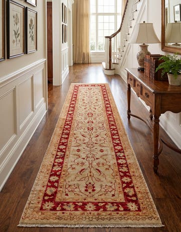 2' 10 x 11' 10 Hand Knotted Peshawar Ziegler Runner Rug