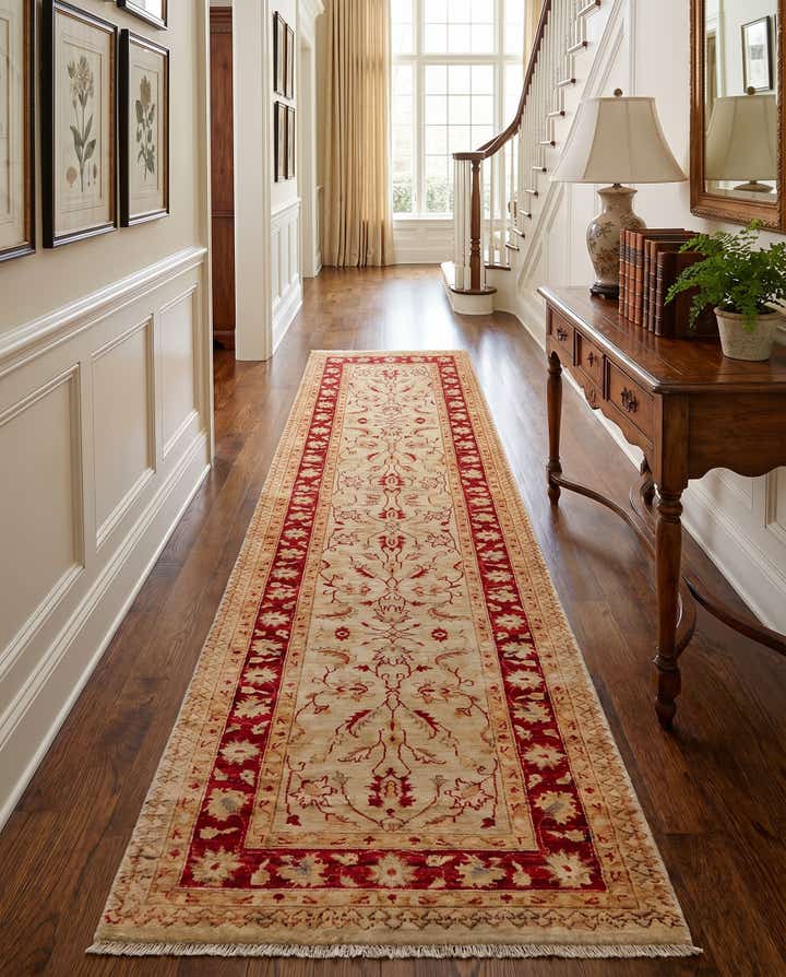 2' 10 x 11' 10 Hand Knotted Peshawar Ziegler Runner Rug