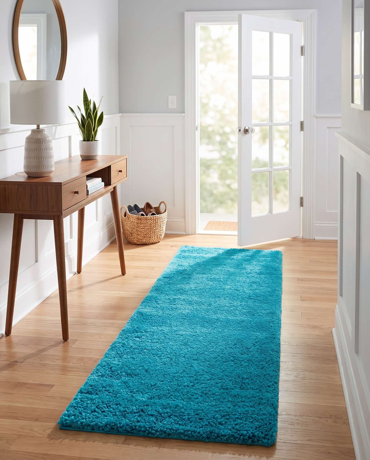 2' 2 x 6' 7 Solid Frieze Runner Rug
