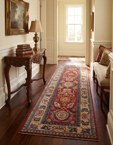 2' 8 x 9' 8 Hand Knotted Kazak Runner Rug