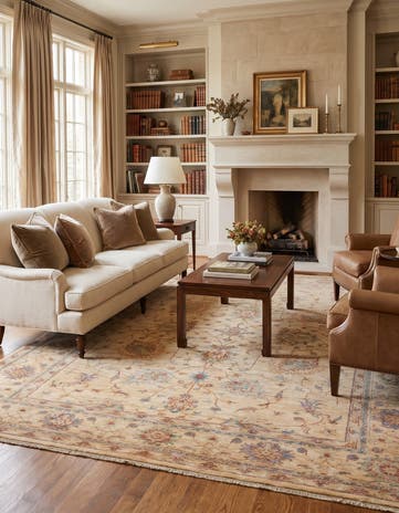 5' 9 x 8' 4 Hand Knotted Ziegler Rug