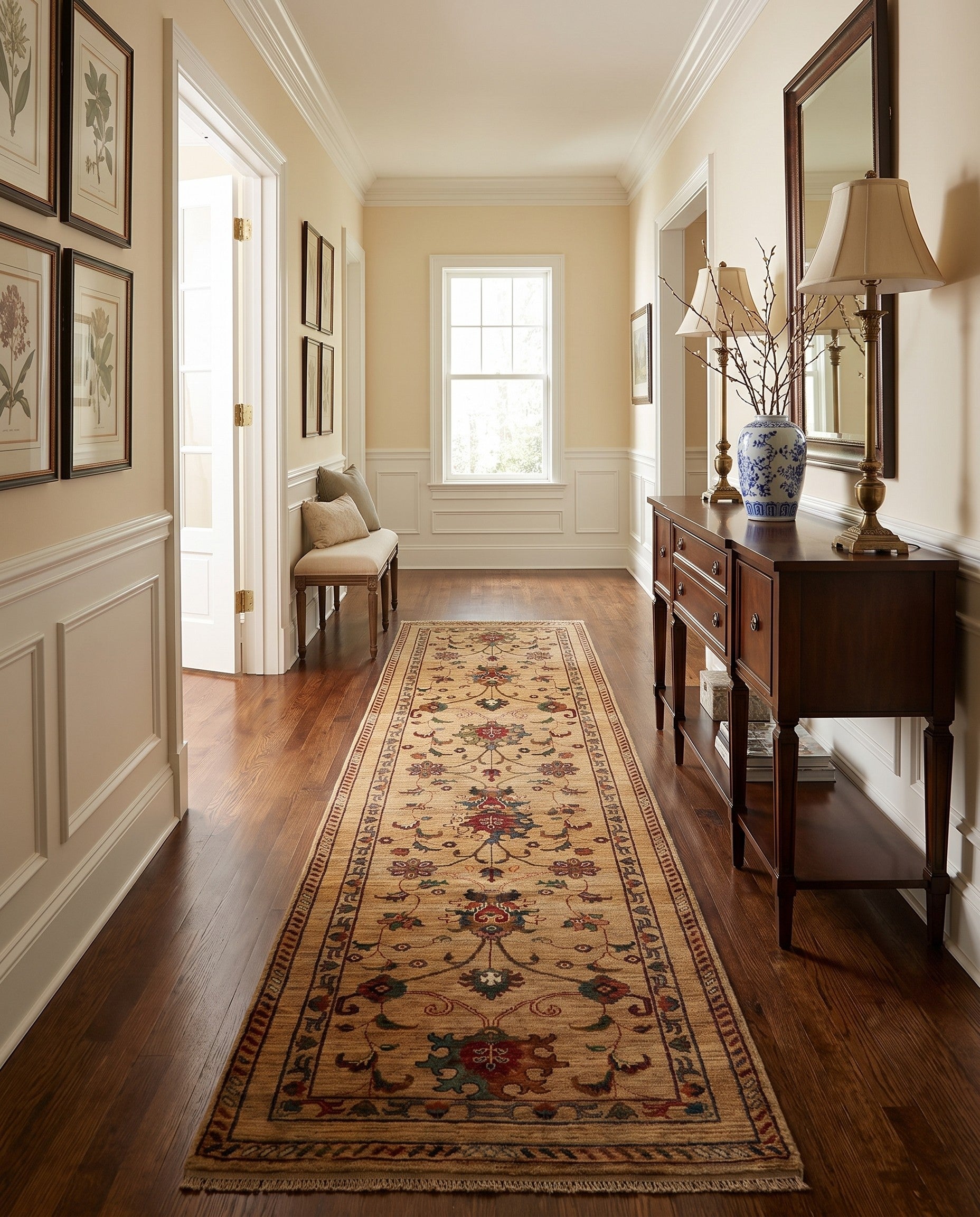 2' 9 x 10' 5 Hand Knotted Ariana Ziegler Runner Rug