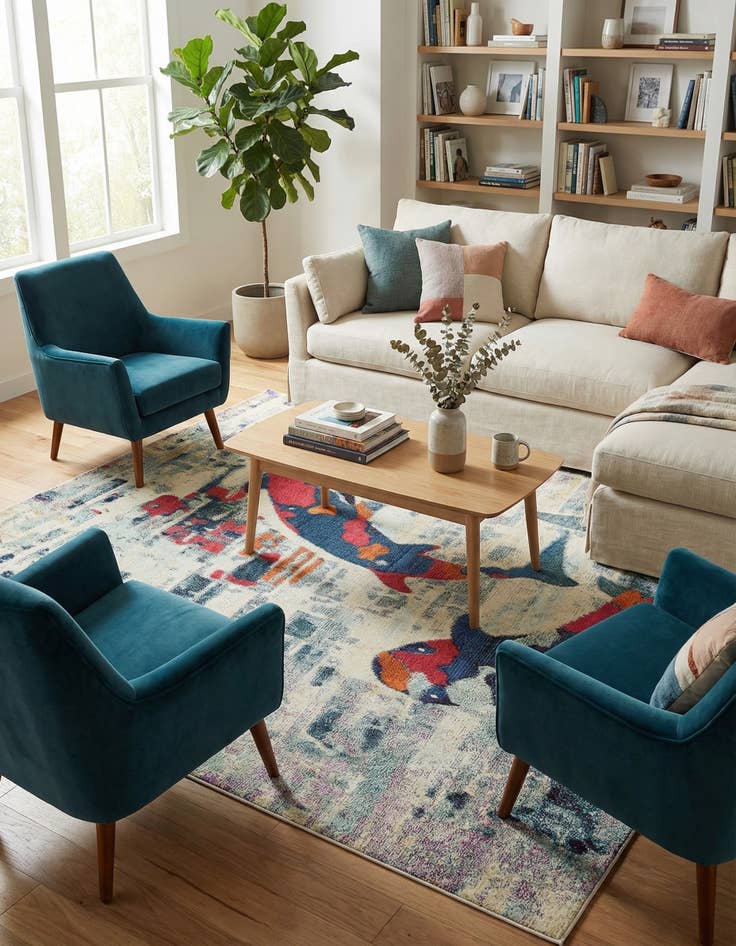 Detail image of 8' x 10' Washable Amalfi Rug