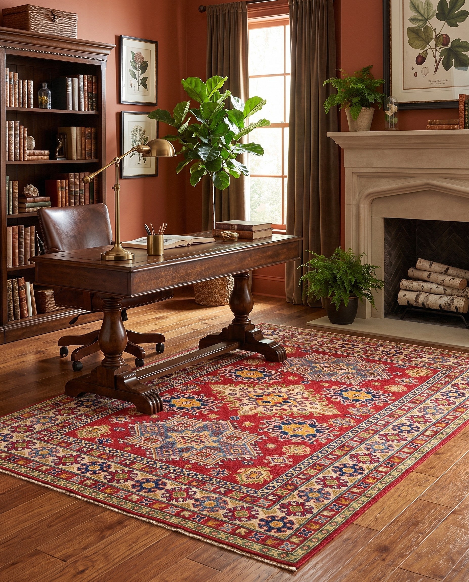 5' 2 x 7' 2 Hand Knotted Kazak Rug