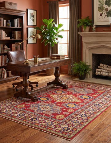 5' 2 x 7' 2 Hand Knotted Kazak Rug