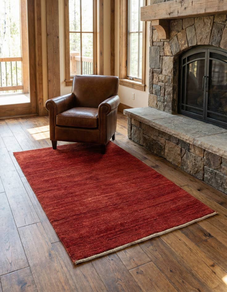 Detail image of 3' 8 x 5' 10 Gabbeh Shouli Rug