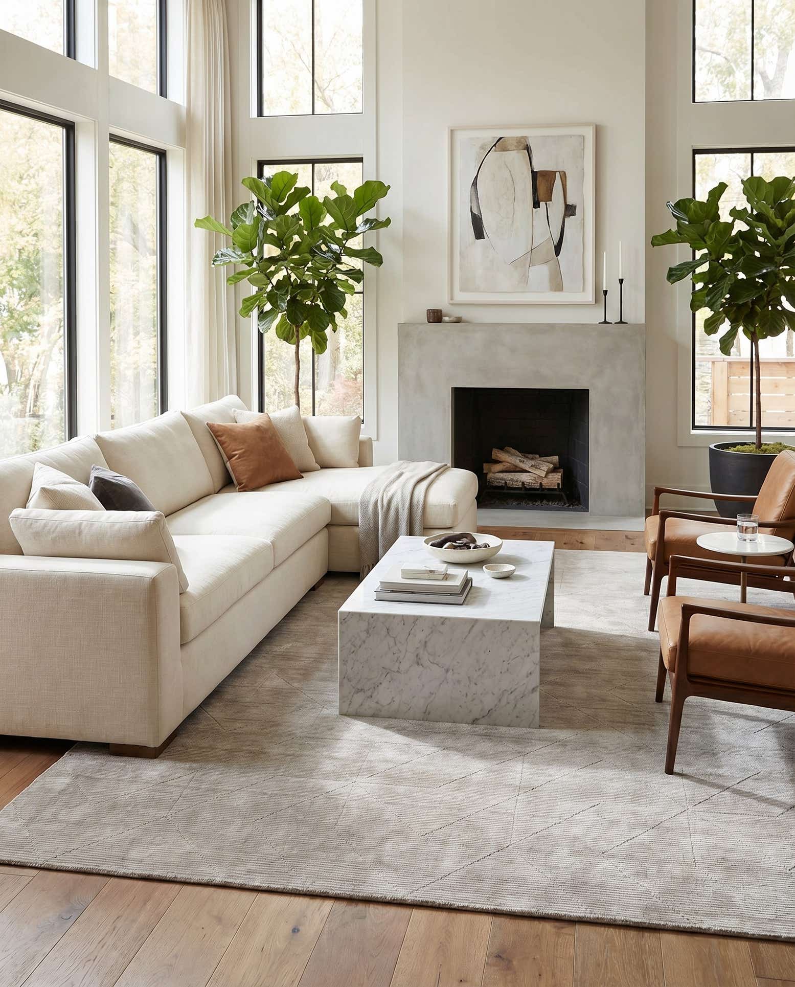 9' x 12' WoolCraft Geometric Rug