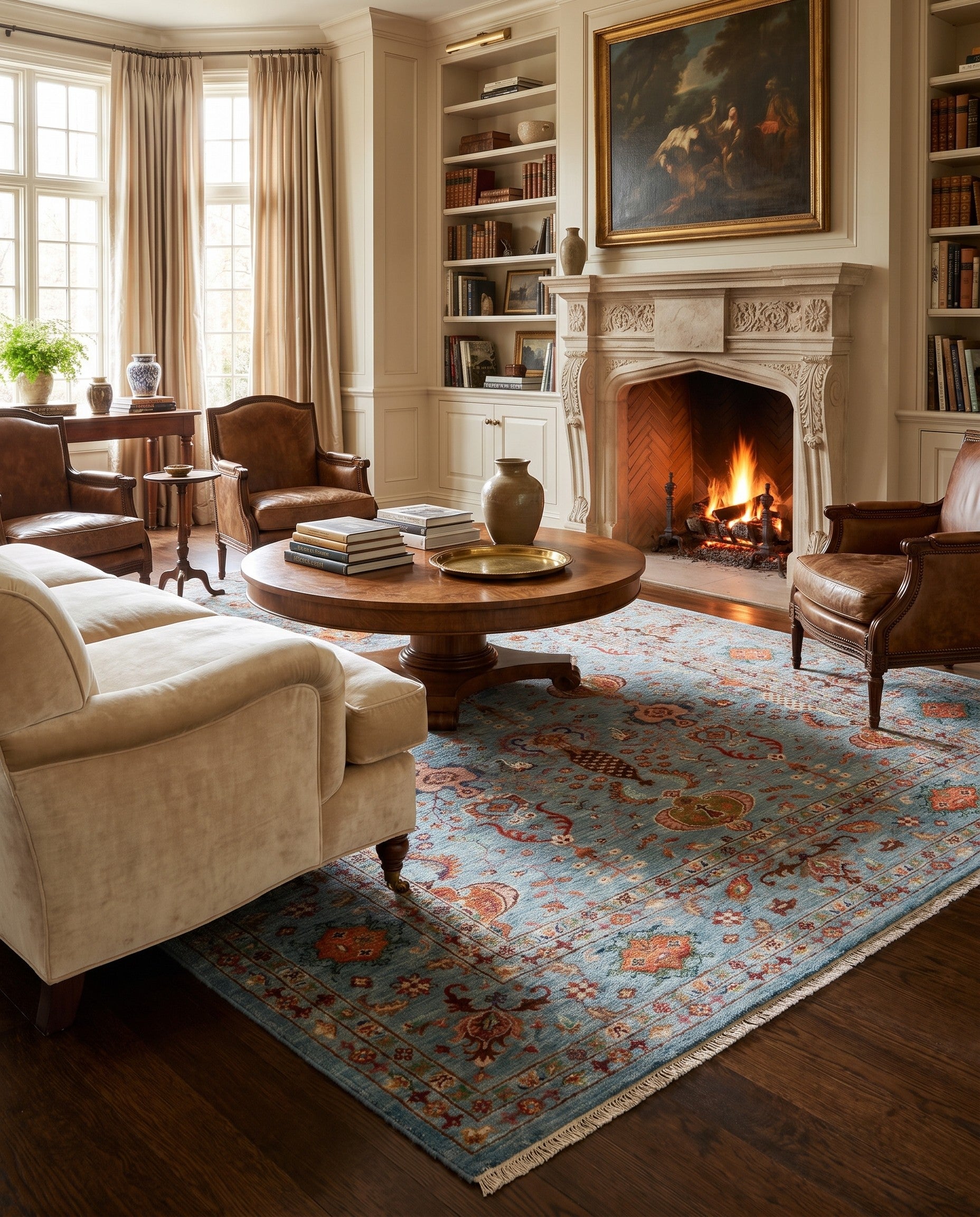 7' x 10' 2 Hand Knotted Ariana Ziegler Rug