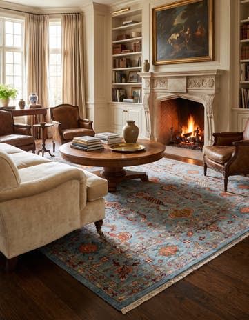 7' x 10' 2 Hand Knotted Ariana Ziegler Rug