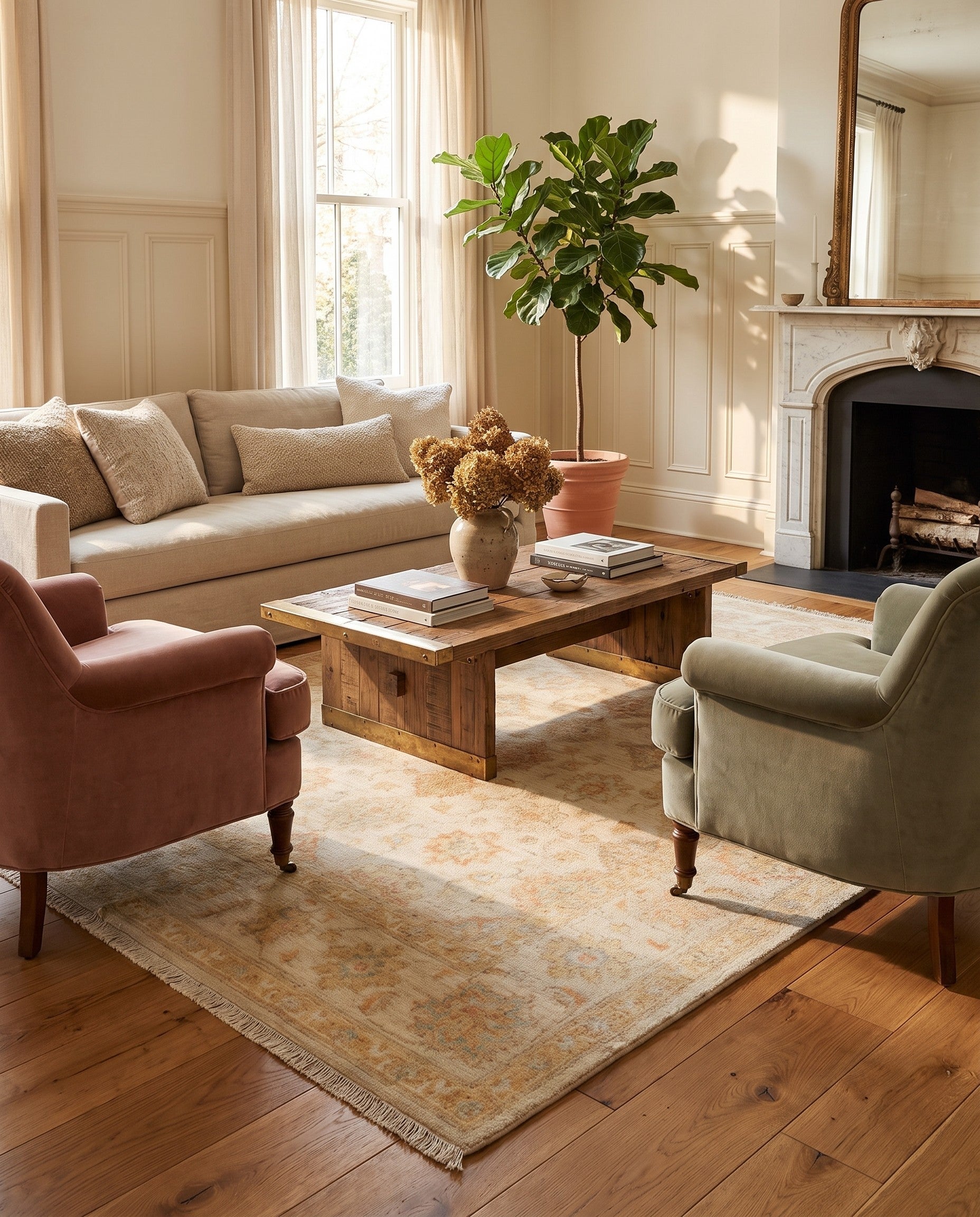 4' 10 x 7' Kaizar Wool Rug